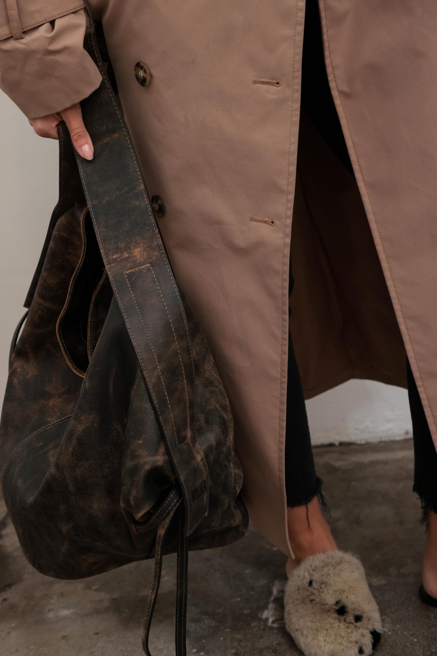 Bolso MEGA desgastado vintage