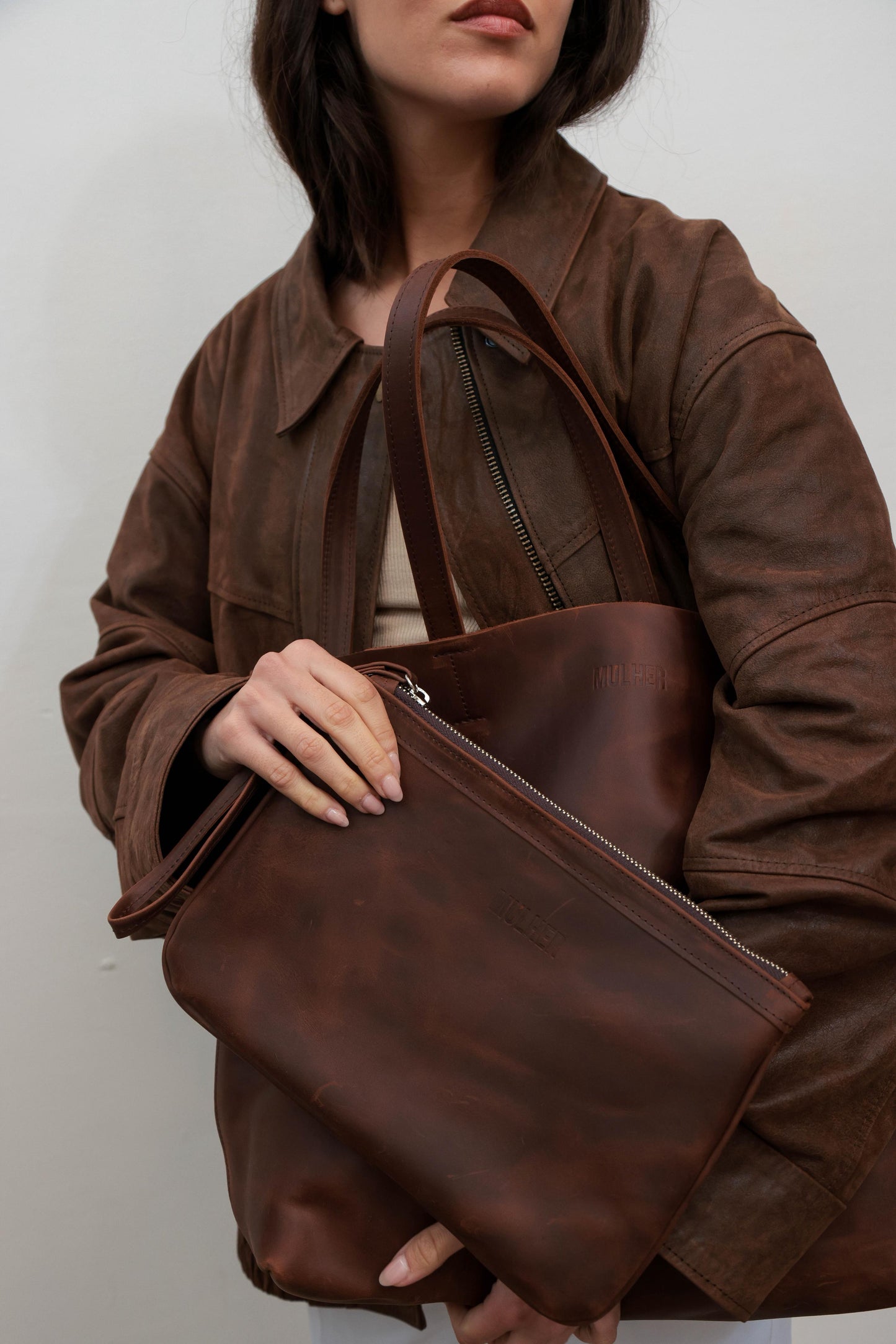 Bolso MALI chocolate liso