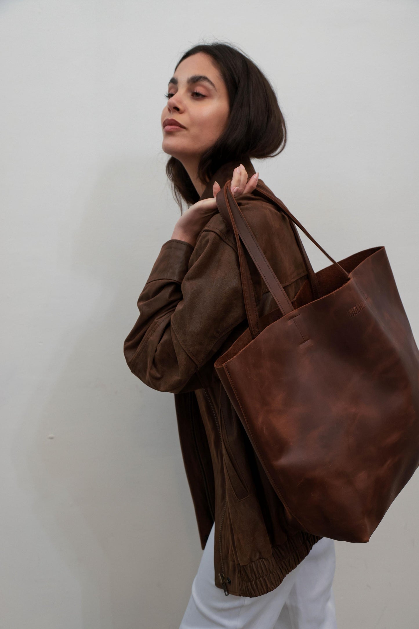 Bolso MALI chocolate liso