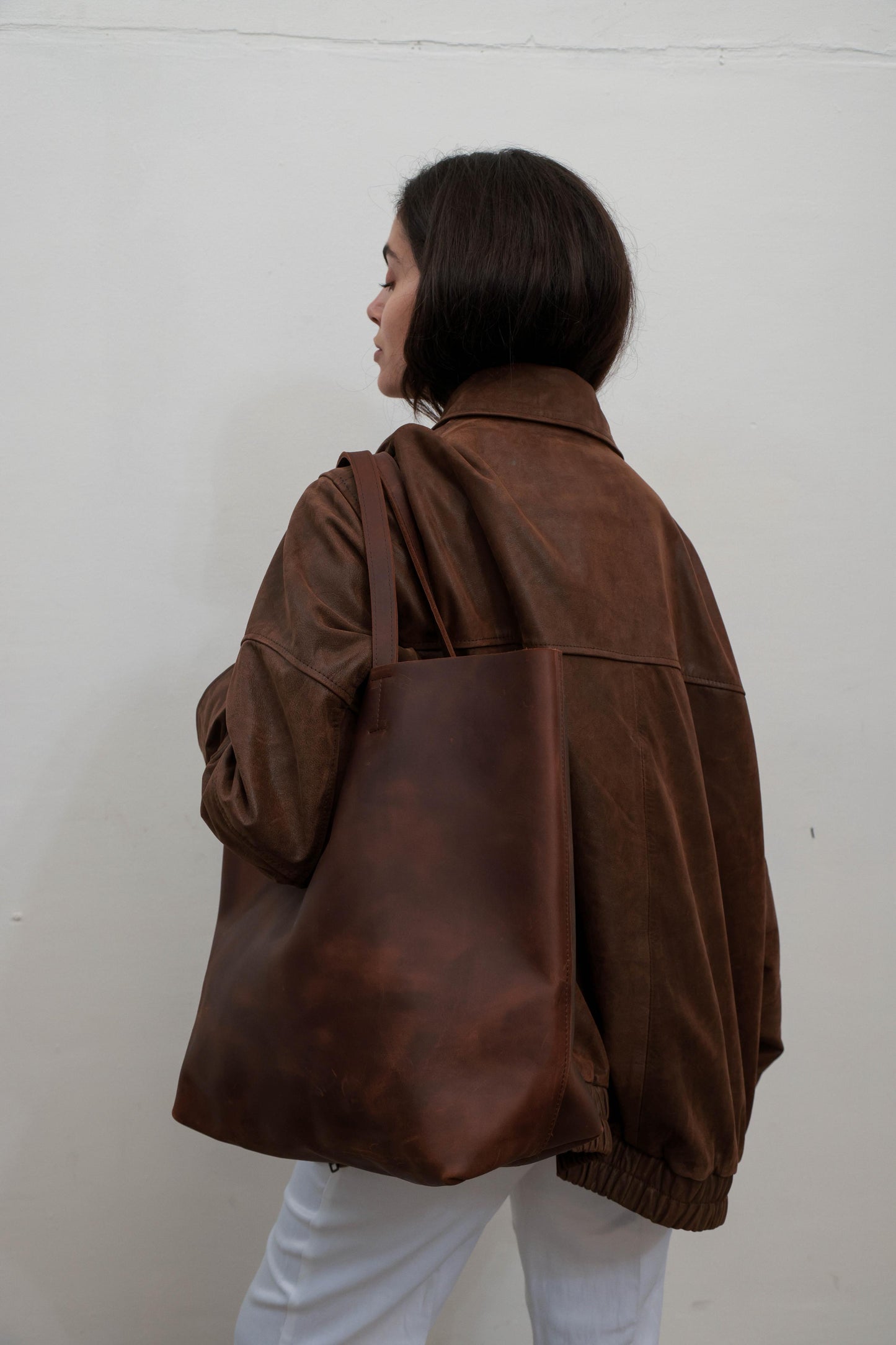 Bolso MALI chocolate liso