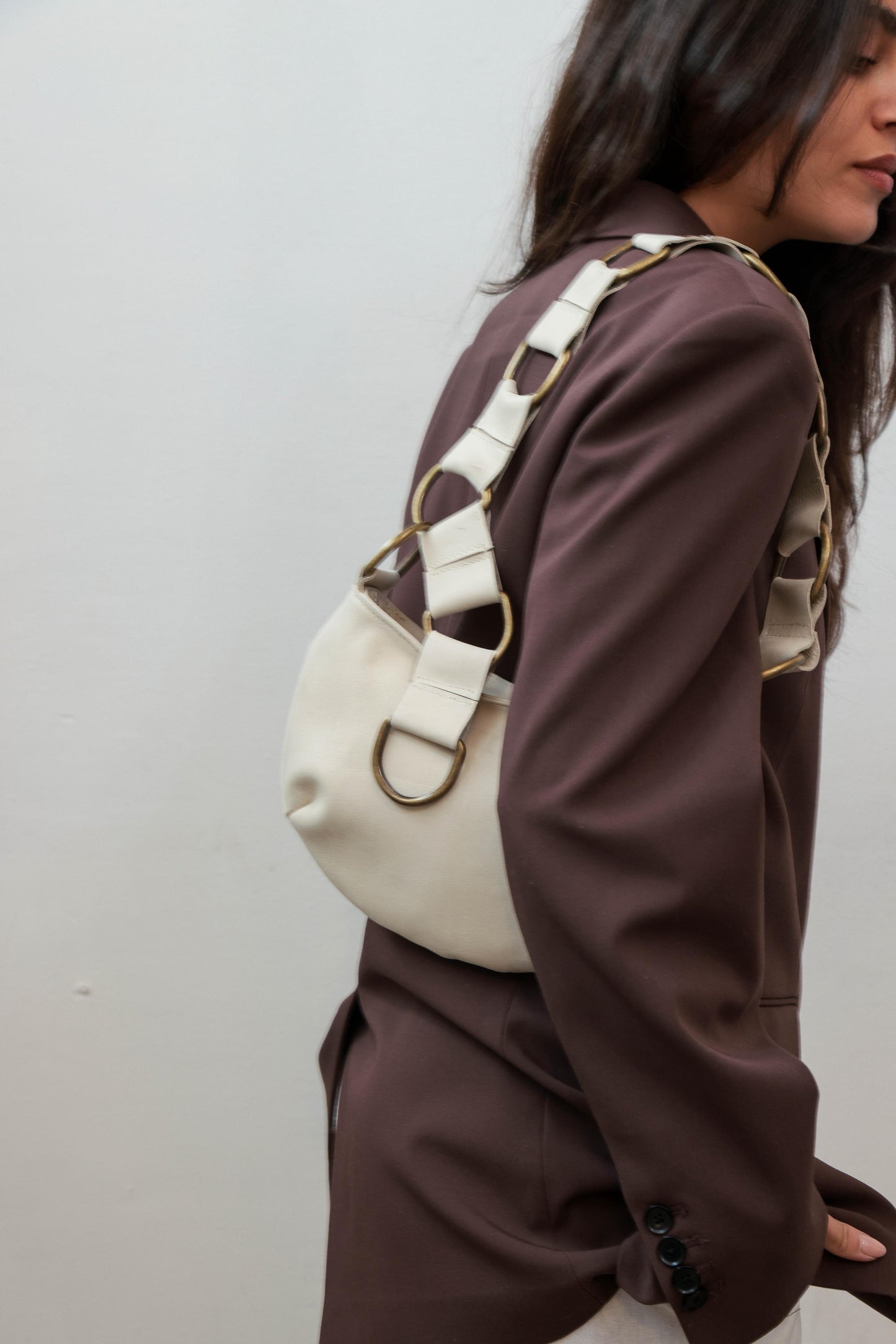 Bandolera PARIS tiza