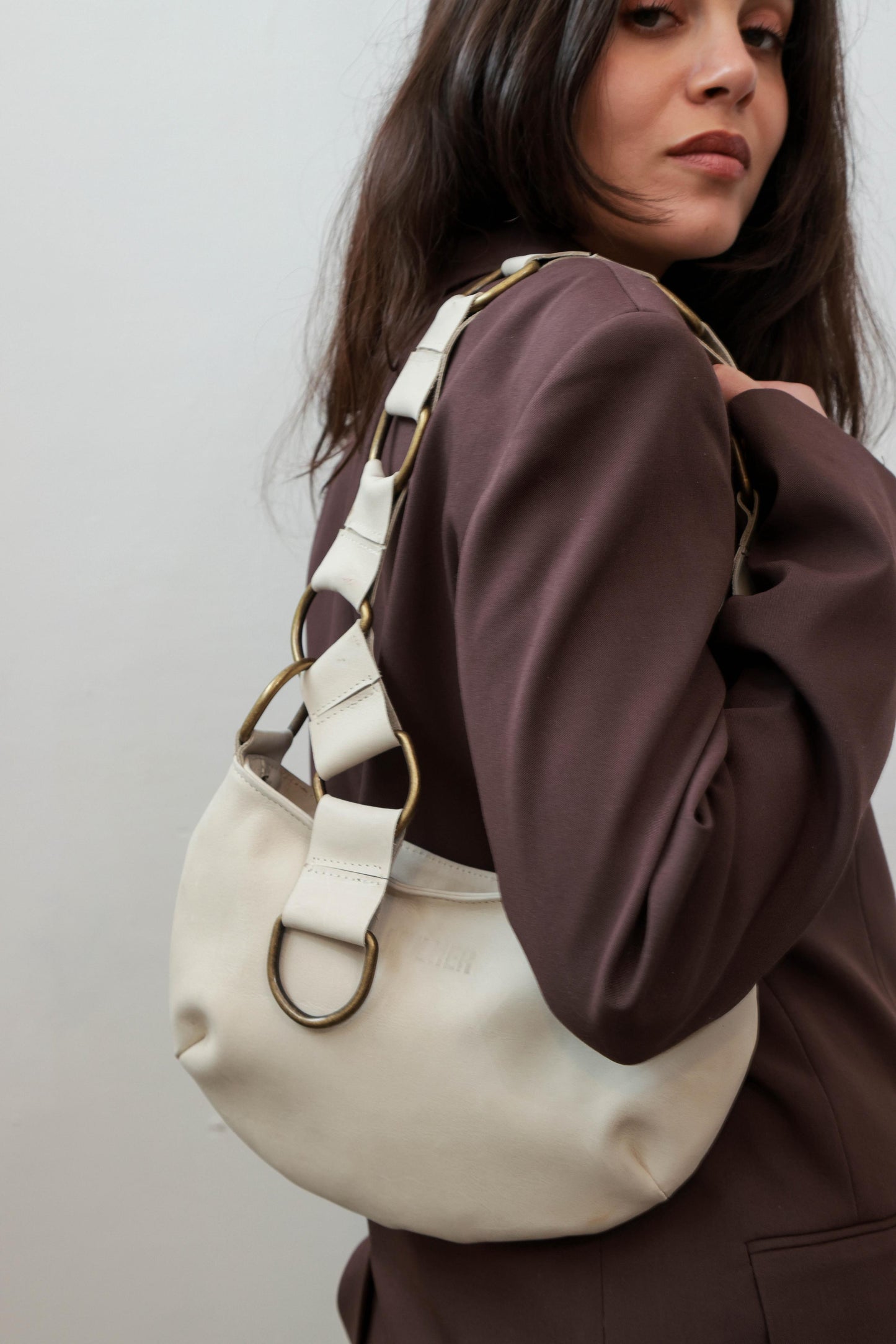 Bandolera PARIS tiza