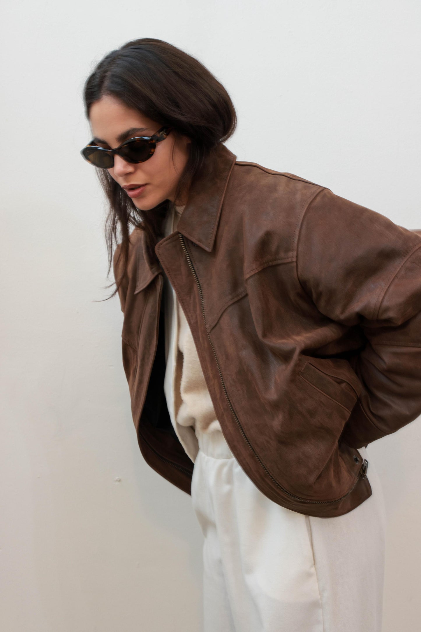 Jacket BOMBER marrón