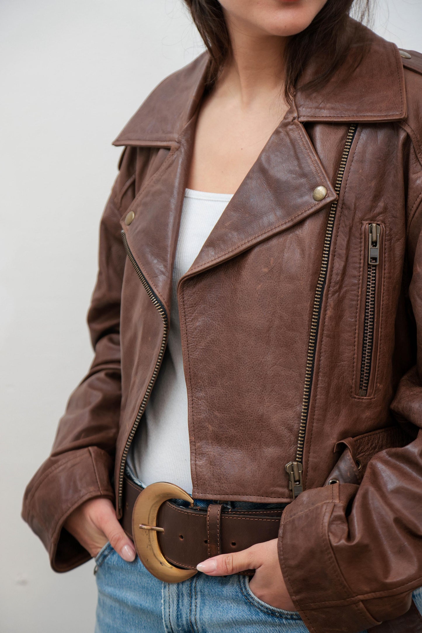 Jacket CAM | CUERO chocolate