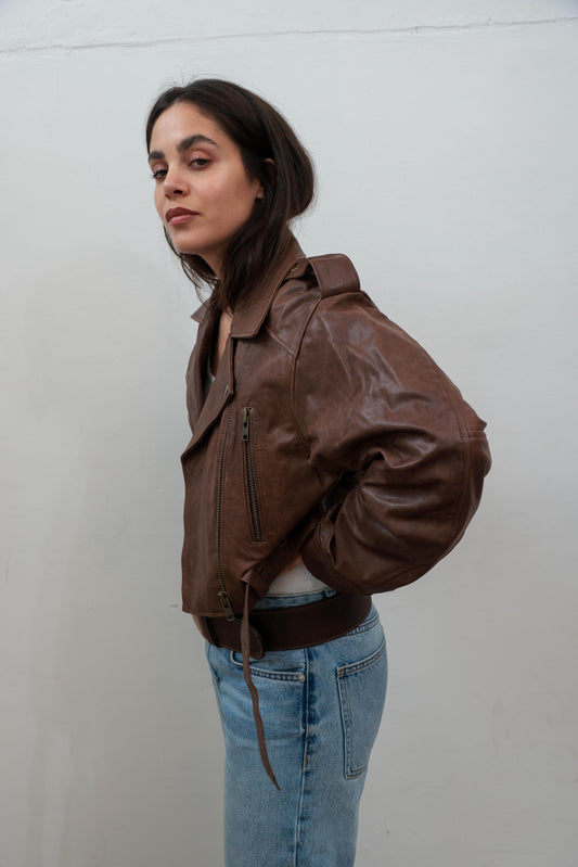 Jacket CAM | CUERO chocolate