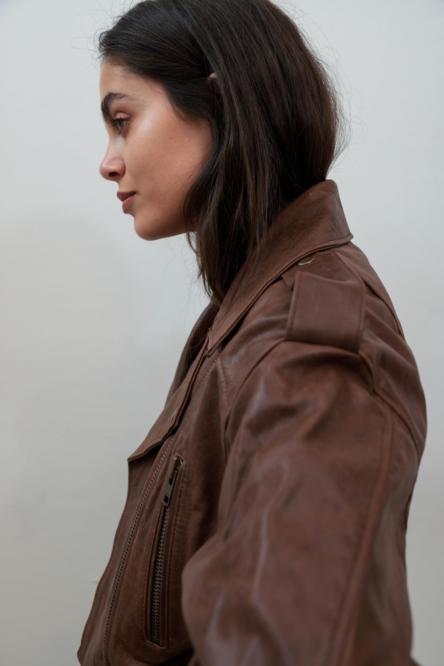 Jacket CAM | CUERO chocolate