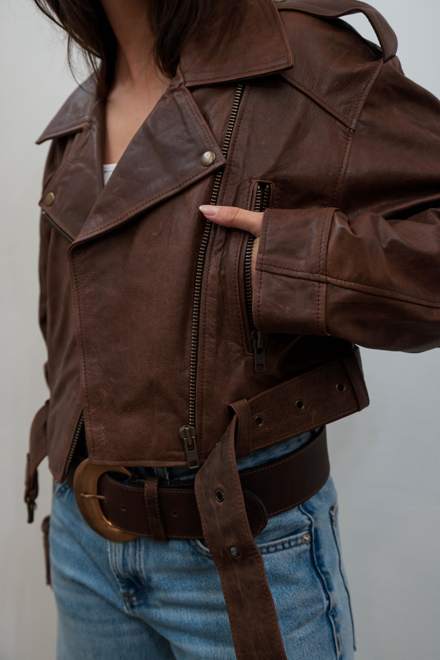 Jacket CAM | CUERO chocolate