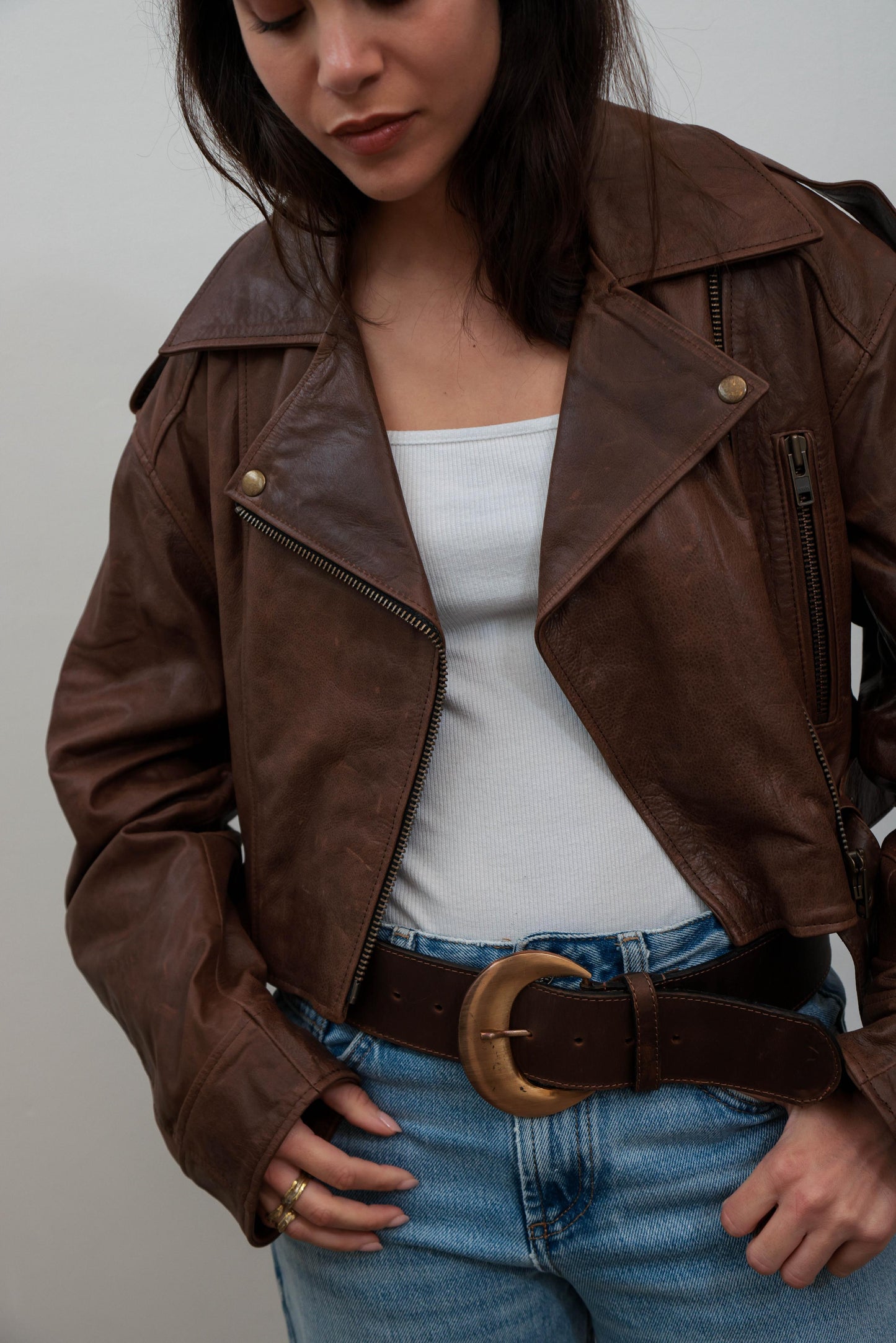 Jacket CAM | CUERO chocolate